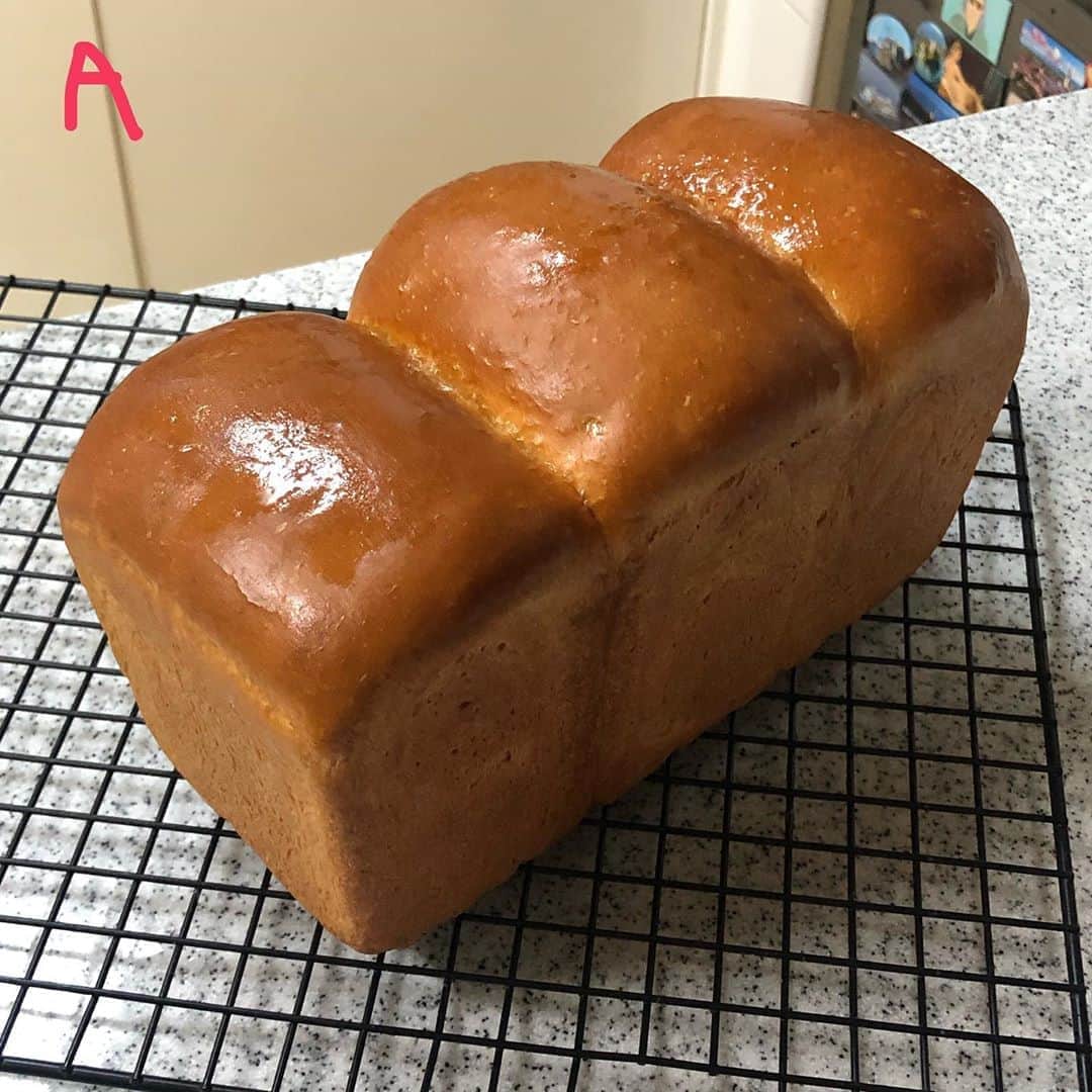 シン・セギョンのインスタグラム：「어떤 것이 쌀 식빵일까요~🍞 ⠀ ⠀ ⠀ ⠀ 정답:B」