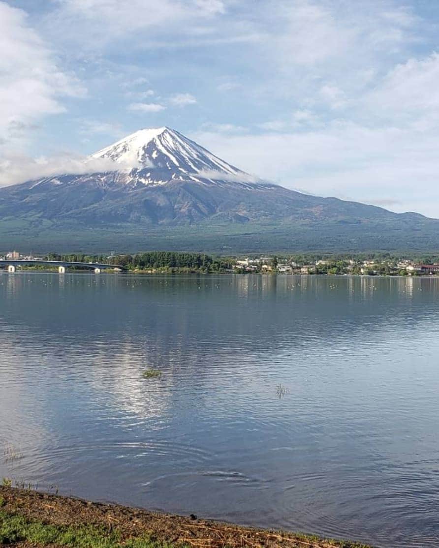 綾小路きみまろさんのインスタグラム写真 - (綾小路きみまろInstagram)「おはようございます。 綾小路きみまろです。  昨日の雨☔から一転❕ 爽やかな朝を迎えました。  牡丹が二輪🏵️ 綺麗です✨✨✨ 癒されます。 そして 今日も富士山🗻が最高。  焦らず、一歩一歩🚶 進んでいきましょう。  #河口湖  #今日の富士山 #逆さ富士 #きみまろ茶やからの富士山ビュー  引き続き、 #外出自粛 #StayHome #StayHomeStaySafe #うちで過ごそう みんなで協力 みんなで自粛 #いっしょにがんばりましょう」5月17日 7時51分 - ayanokojikimimaro_official