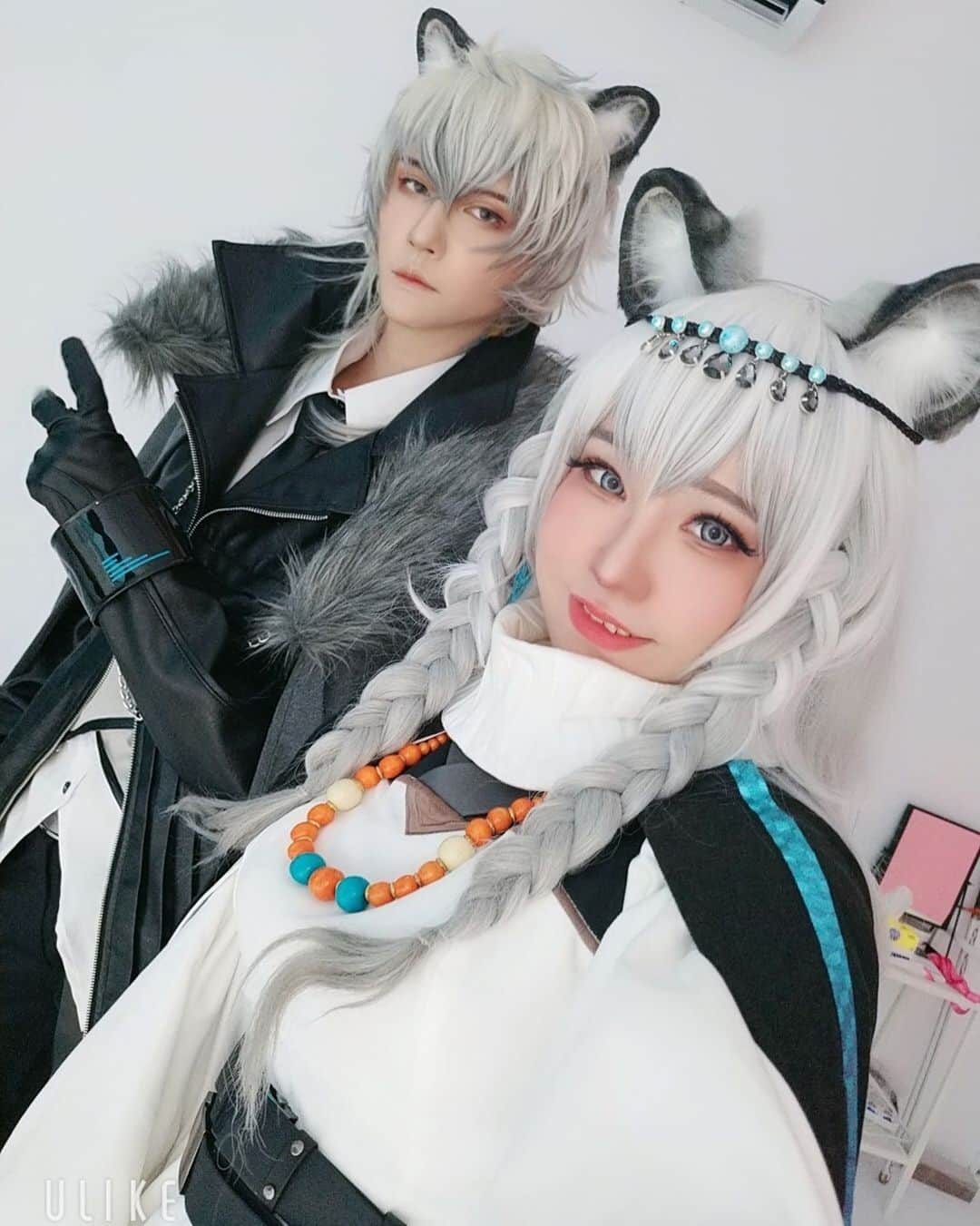 千尋のインスタグラム：「初雪❄️ 銀灰@越尊  #明日方舟 #初雪 #ARKNIGHTS #銀灰」