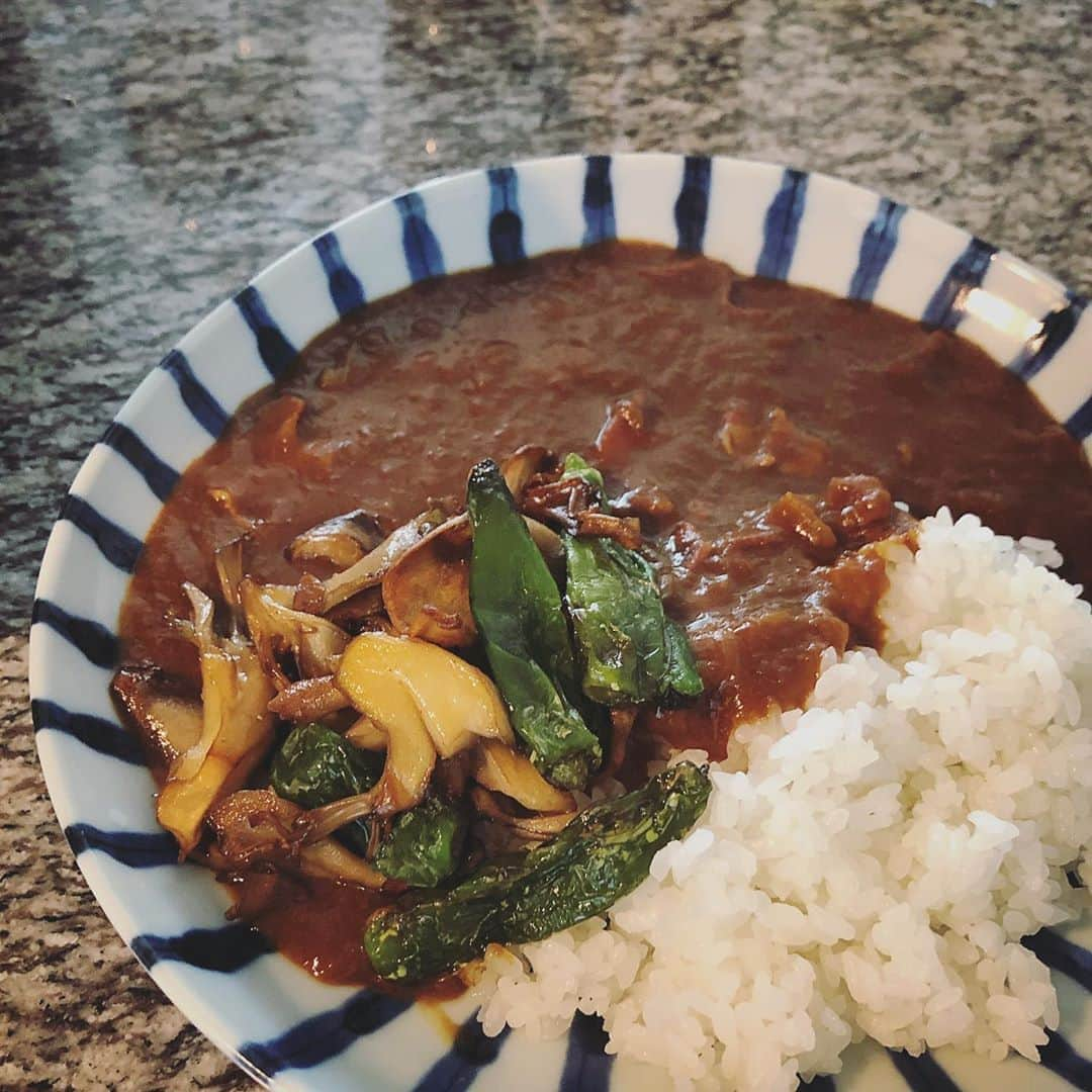 中村アンさんのインスタグラム写真 - (中村アンInstagram)「最近、ちょいと出前にお世話になってました🥡🥢気分新たに自炊再開。すったりんごと玉ねぎと豚肉を煮込んで、最後に素揚げした野菜でカレー🍛明日も食べれるから楽しみだな‼︎」5月18日 0時35分 - cocoannne