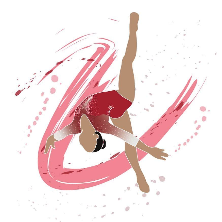 エミリー・チャンさんのインスタグラム写真 - (エミリー・チャンInstagram)「@konnormcclain_ 🇺🇸 #gymnastics #illustration #art #usa」5月18日 1時06分 - flipflytumble