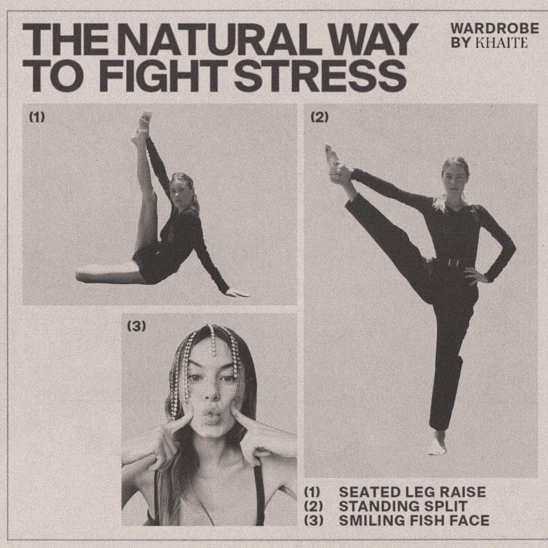 カミラ・ロウのインスタグラム：「The Natural Way To Fight Stress! With @daniellegoldberg wearing @khaite_ny 🤍」