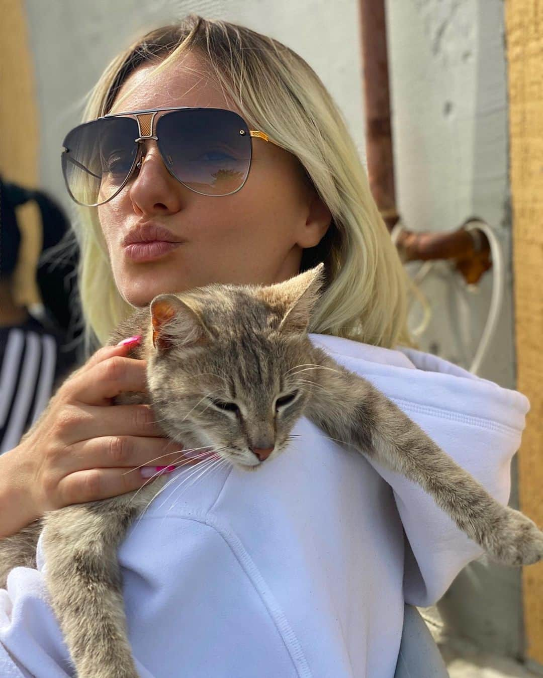 アレクサンドラ・スタンさんのインスタグラム写真 - (アレクサンドラ・スタンInstagram)「Meet #Ana and her son, #Napoleon 😍🐱」5月18日 1時48分 - alexandrastan