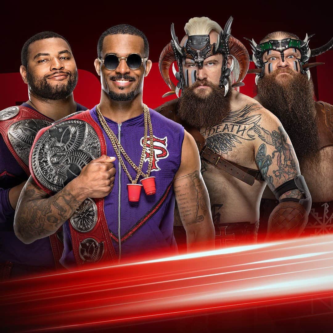 WWEさんのインスタグラム写真 - (WWEInstagram)「Get ready for an AXE-THROWING contest between @montezfordwwe & @adawks_cog and @erik_wwe & @ivar_wwe tomorrow night on #WWERaw!」5月18日 1時50分 - wwe