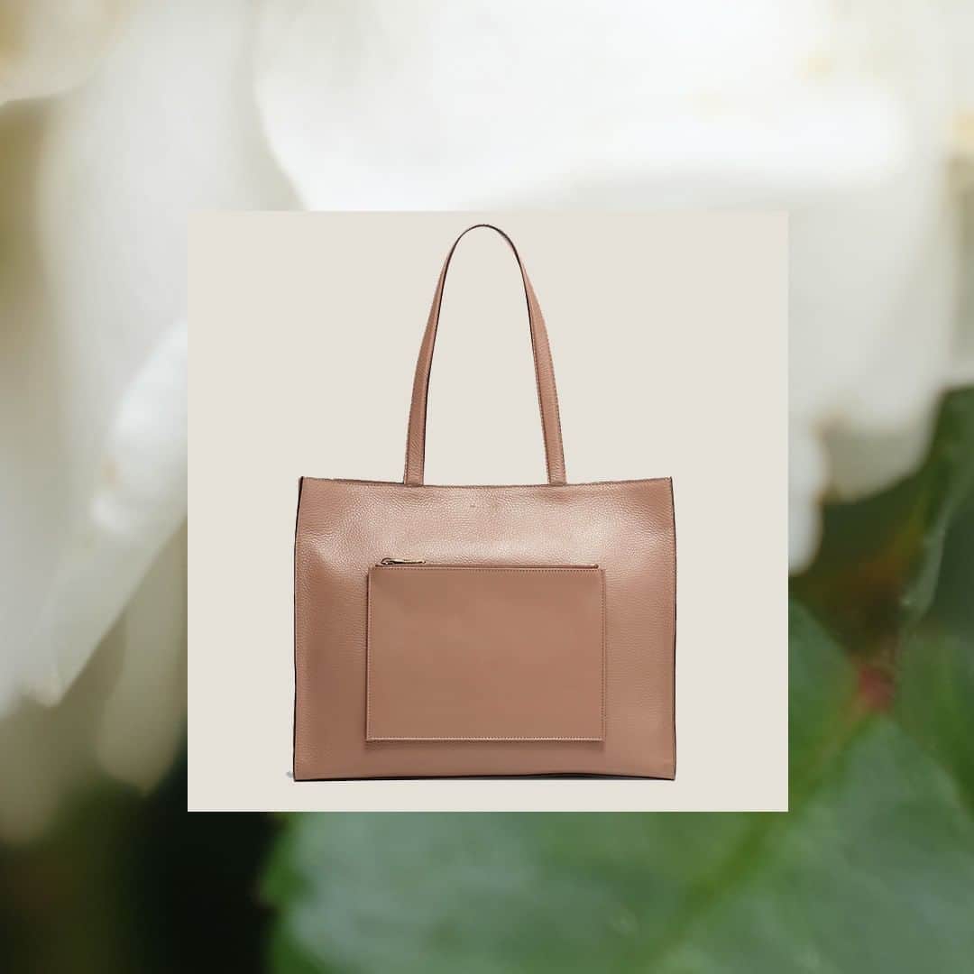 モダルーのインスタグラム：「Sleek yet structured, the Remi tote in a timeless mushroom hue is spacious enough to store your essentials. Now less than £65, use SALE20 for an extra 10% off #ModaluMoments」