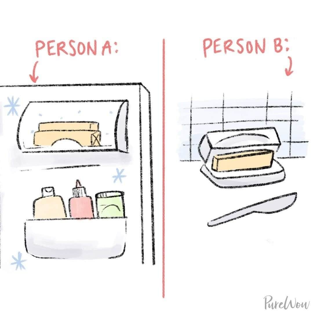 のインスタグラム：「Are you a butter in the fridge or a butter on the counter person?」
