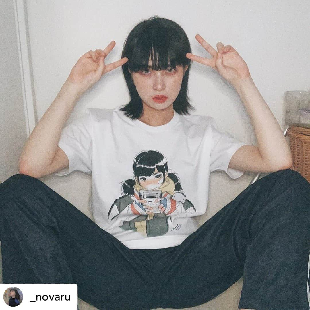 門小雷さんのインスタグラム写真 - (門小雷Instagram)「Model : @_novaru  Agency : @agence_lemonde  T-Shirt available at @graniph_official ． Repost  @_novaru @littlethunder さん、@graniph_official さん、 @agence_lemonde さんから発売されるTシャツのモデルさせていただきました🖤🖤 明日でラストです、是非チェックしてください🥺  #littlethunder #graniph #グラニフ #agence_lemonde」5月18日 3時36分 - littlethunder