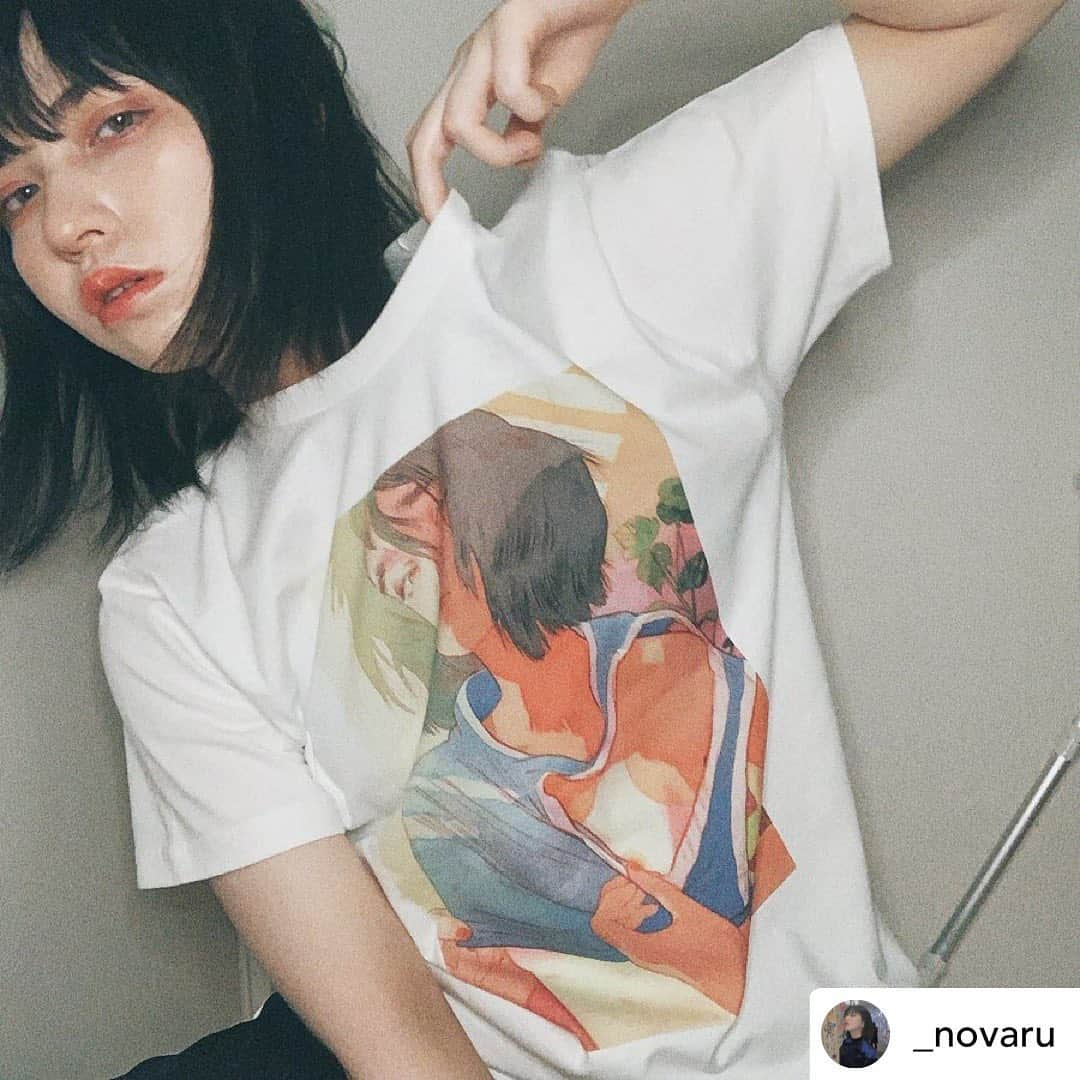 門小雷さんのインスタグラム写真 - (門小雷Instagram)「Model : @_novaru  Agency : @agence_lemonde  T-Shirt available at @graniph_official ． Repost @_novaru @littlethunder さん、@graniph_official さん、 @agence_lemonde さんから発売されるTシャツのモデルさせていただきました🖤🖤 本日でラストです、私はこれが1番お気に入り🖤  #littlethunder #graniph #グラニフ #agence_lemonde」5月18日 3時39分 - littlethunder