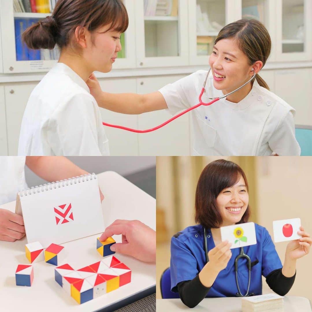 大阪医療技術学園専門学校（ＯＣＭＴ）のインスタグラム：「. 高卒から最短で言語聴覚士⭐️ 『3年制の専門学校』と『大学』との3つの違いとは？ .  将来、言語聴覚士を目指す✨と決めたものの、 大学に進学するか? 専門学校に進学するか?. また ３年制がいいの? or ４年制がいいの?. 進路について迷っている人も多いのではないでしょうか?🤨🧐 そこで今回、３年制の専門学校と大学の３つの違いをご紹介します💡 . ①高校卒業後最短で資格取得⭐️ 大学は４年間で言語聴覚士国家試験の取得を目指すのに対し、 ３年制の専門学校は高校卒業後 最短で目指すことができます。 そのため、３年制では大学に比べ学費は安くなり、 さらには１年早く収入が得られるので、経済的負担をかなり抑えることができます。 また、どんな仕事においても、学校の勉強と実際の現場の間には、多くのギャップがあります。 . “言語聴覚士として最も成長するのは、現場に出てから最初の３年”とよく言われます。 . ですから、３年制は“言語聴覚士になることを決めている人”、 “１年でも早く現場に出て、言語聴覚士として早く成長したい”という人におススメです😊❣️ . ②現場に即した実践型授業⭐️ 大学は学位を取得し、幅広い教養を身につけるための教育を行うのに対し、 専門学校は国家試験を取得し、就職するための “職業教育”を行うことを目的とします。 そのため、専門学校では実践型の授業を多く取り入れています。  また、専門知識や技術だけではなく、社会人として求められるマナーや コミュニケーション力を身につけるよう、一年次から生活指導も合わせて行っていますので、 現場に強い言語聴覚士を目指すことができます😌😌 . ③一人ひとりの習熟度に合わせた国家試験対策⭐️ ４年制でも３年制でも、専門知識として学ばなければならない科目は、 国で決められており、実は差がありません。  では、４年をかけて学ぶものを３年できちんと学ぶことができるのか、という不安があるかと思います。  ３年制の専門学校は、４年制と同様の国家試験に必要な内容を３年間で習得し、 国家試験合格を目指します。  そのために、１年次から国家試験対策が組み込まれており、 自然に国家試験の傾向や知識を身に付けることができる仕組みとなっています。 また、1年次より能力別、少人数でも対応しており、 3年間を通して手厚いサポートを受けることができます。  その結果、常に全国平均率を上回る高い合格率を維持することができています✨😆 . いかがでしたか？ 専門学校と大学の違いついて紹介しました。 学校選びはとても重要 迷いがあるのも当然です☆r(-◎ω◎-) 考え中..... . オープンキャンパスでは、みなさんの不安に思っていること、 疑問・質問など些細なことでも結構ですのでお聞かせください💡🧚‍♀️ #大阪医療技術学園専門学校 #言語聴覚士学科 #ocmt  #専門学校と大学の違い #言語聴覚士」