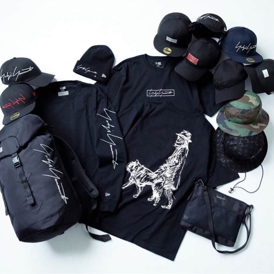 のインスタグラム：「@yohjiyamamotoofficial x @newerajapan now available store and online. ______________________________ #yohjiyamamoto#newera#lhp」