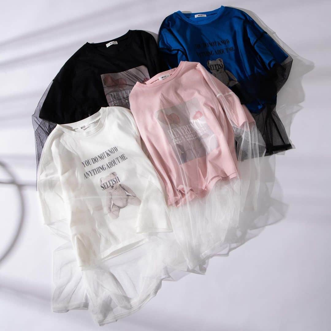 WEGOさんのインスタグラム写真 - (WEGOInstagram)「ㅤㅤㅤㅤㅤㅤㅤㅤㅤㅤㅤㅤㅤ ✔︎tulle docking print T-shirt ¥2,199(tax in) size:F color:white/pink/sax/black ㅤㅤㅤㅤㅤㅤㅤㅤㅤㅤㅤㅤㅤ 旬なレイヤードデザインが可愛い1枚◎ 中のTシャツはボトムにインしてチュールは外に出して着るのがおすすめ！ ㅤㅤㅤㅤㅤㅤㅤㅤㅤㅤㅤㅤㅤㅤㅤㅤㅤ #WEGO #ウィゴー #spring #summer #fashion #Tシャツ #レイヤード #チュール #プリント #プリントTシャツ #デザインTシャツ #ladies #レディース #SALE #セール」5月18日 15時56分 - wego_official