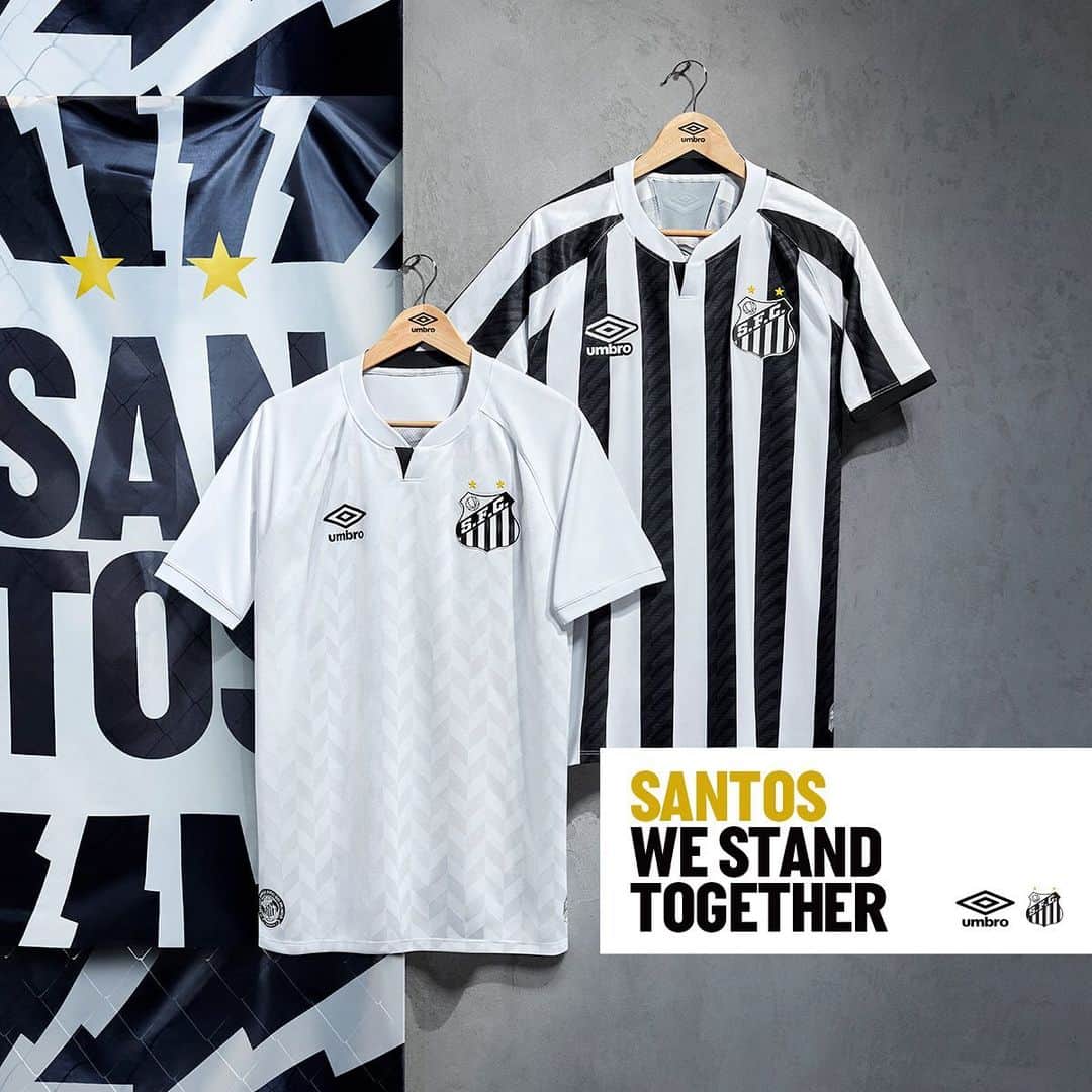 UMBROさんのインスタグラム写真 - (UMBROInstagram)「We stand together with @santosfc The new Home and Away jerseys steeped in a tradition that captured the imagination of the world!」5月18日 17時40分 - umbro