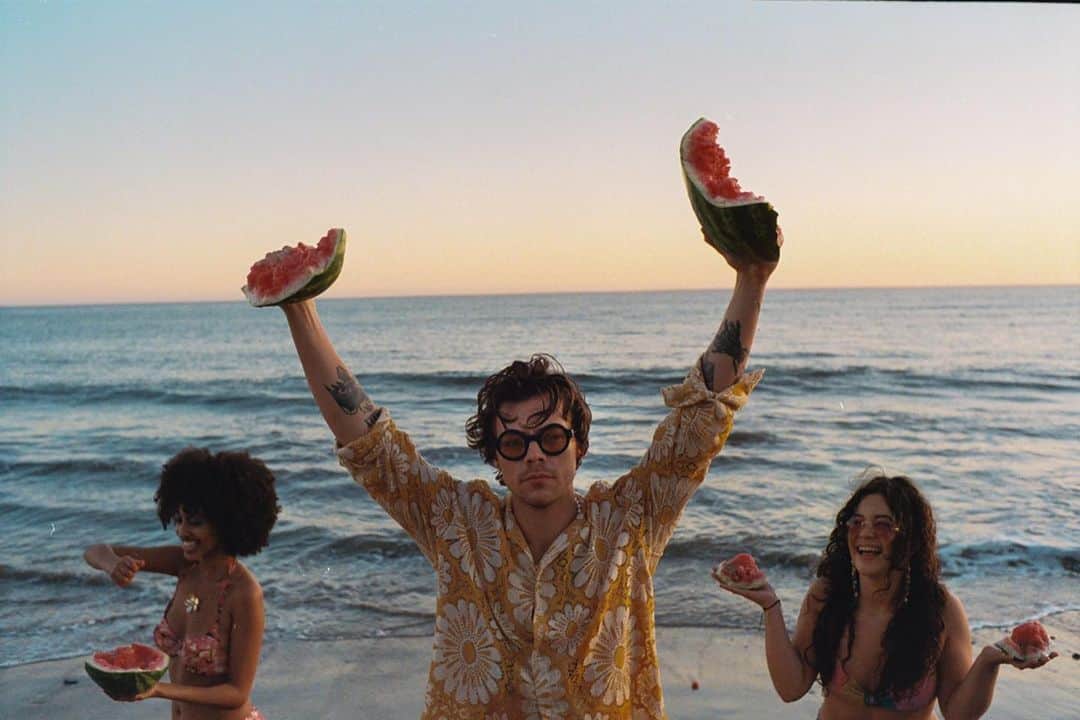 ハリー・スタイルズさんのインスタグラム写真 - (ハリー・スタイルズInstagram)「DO NOT TRY THIS AT HOME. Practice social distancing. Watermelon Sugar Video Out Now.」5月19日 1時00分 - harrystyles