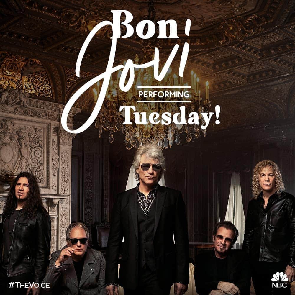 Bon Joviさんのインスタグラム写真 - (Bon JoviInstagram)「Tune in tomorrow to @nbcthevoice from 9-11p ET/PT to watch the band perform Limitless.」5月19日 1時04分 - bonjovi
