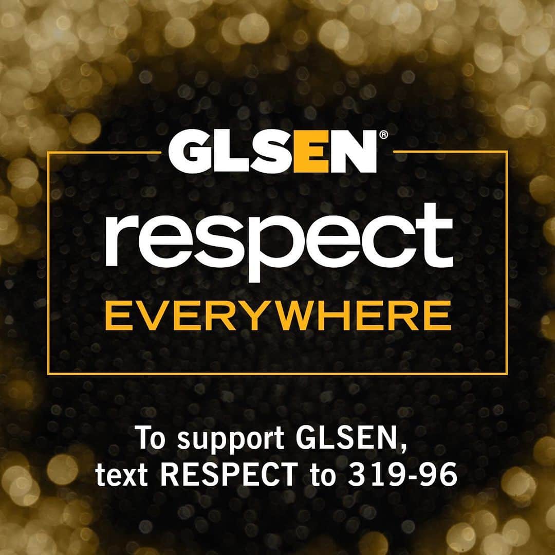 のインスタグラム：「In the face of the pandemic, @GLSEN has completely reconfigured their work to create vital community and connection for #LGBTQ students nationwide – learn more about their honorees and the incredible students during #RespectEverywhere and how to support their work (link in bio)」