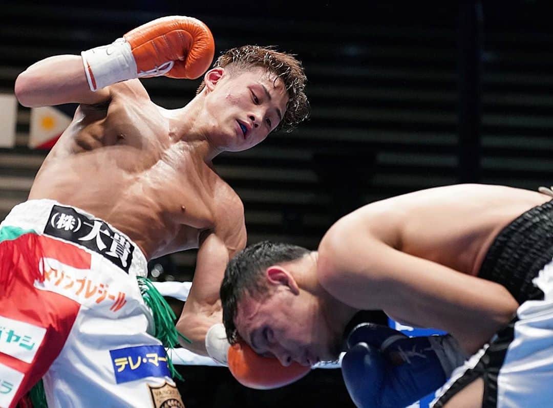 京口紘人のインスタグラム：「. . . Fight photo . . bestshot . . 📷 @naobox2001 . . . #京口紘人 #hirotokyoguchi #boxing #今までの試合を画像で振り返る #naokifukuda」
