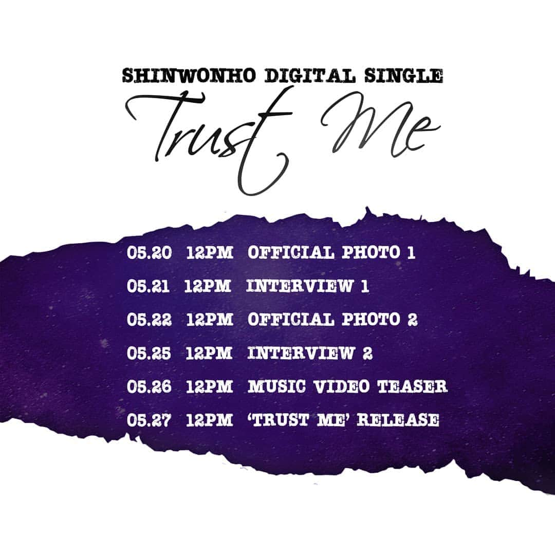CROSS GENE（クロスジン）さんのインスタグラム写真 - (CROSS GENE（クロスジン）Instagram)「⠀ 신원호(Shin Won Ho) ⠀ [Trust Me] Timetable ⠀ 2020.05.27 12PM(KST) ⠀ #신원호 #ShinWonHo #20200527_12PM #TrustMe」5月19日 12時30分 - cross_gene_official