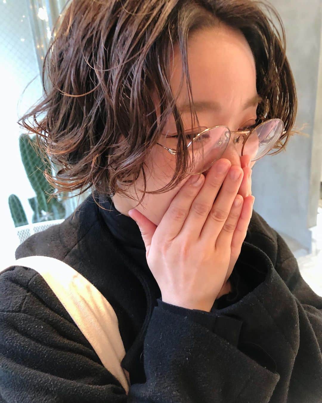 のインスタグラム：「かわいいパーマ➰➰➰ #nono_hair #syan_tokyo  #パーマボブ」