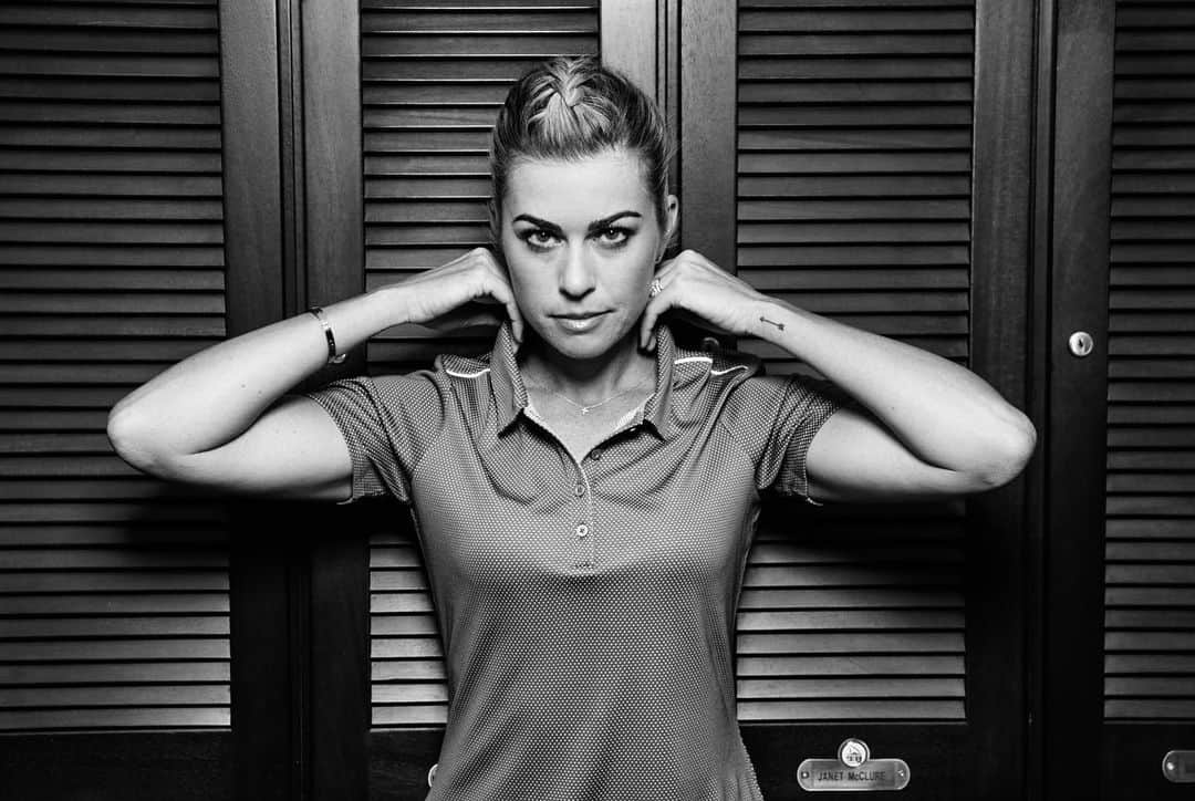 ポーラ・クリーマーさんのインスタグラム写真 - (ポーラ・クリーマーInstagram)「Game face...#imisscompeting #hometeam #teamPC #PANTHER #golf #golfer #lpga」5月19日 23時27分 - paulacreamer1