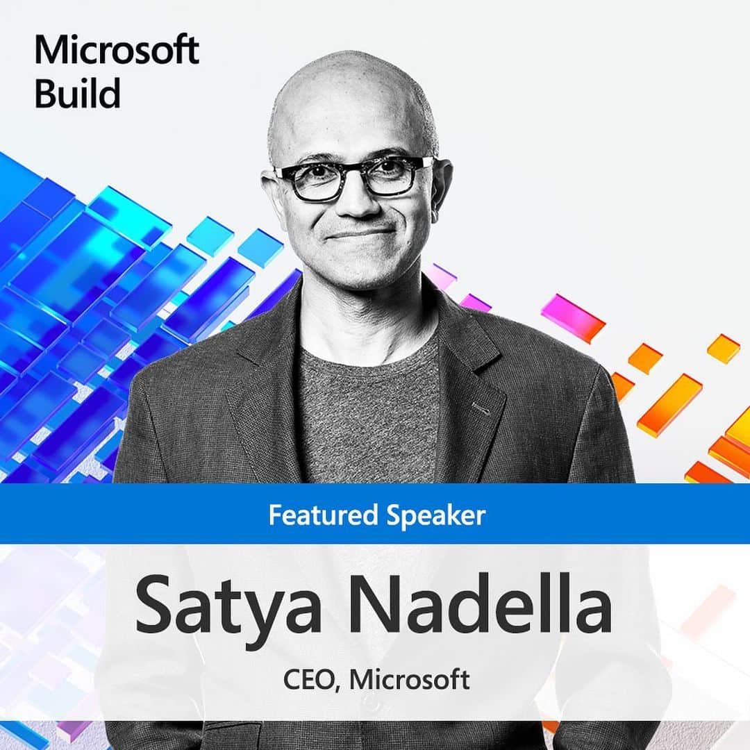 Microsoftさんのインスタグラム写真 - (MicrosoftInstagram)「Starting in 10 minutes: CEO Satya Nadella takes the virtual stage at our all-digital #MSBuild, live on Twitter. Check out our Story for more.」5月20日 0時12分 - microsoft