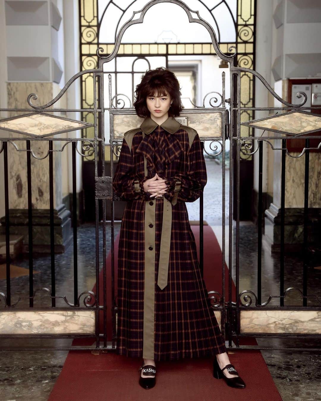 アツシナカシマのインスタグラム：「#atsushinakashima #アツシナカシマ #milanfashionweek #mfw #ミラノコレクション #lookbook #ootd #outfits #アリアナさくら @_ariannasakura_」
