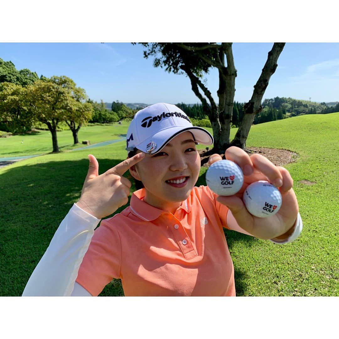 山内日菜子のインスタグラム：「． @taylormade_golf_japan さんから ボールとマーカーが届きました✨ 早速使ってます！🏌️‍♀️ ． テーラーメイド銀座店でキャンペーンをやっているそうです！ 気になる方はチェックしてみてください☑️✨ #taylormade #taylormadegolf #テーラーメイド #ゴルフ」