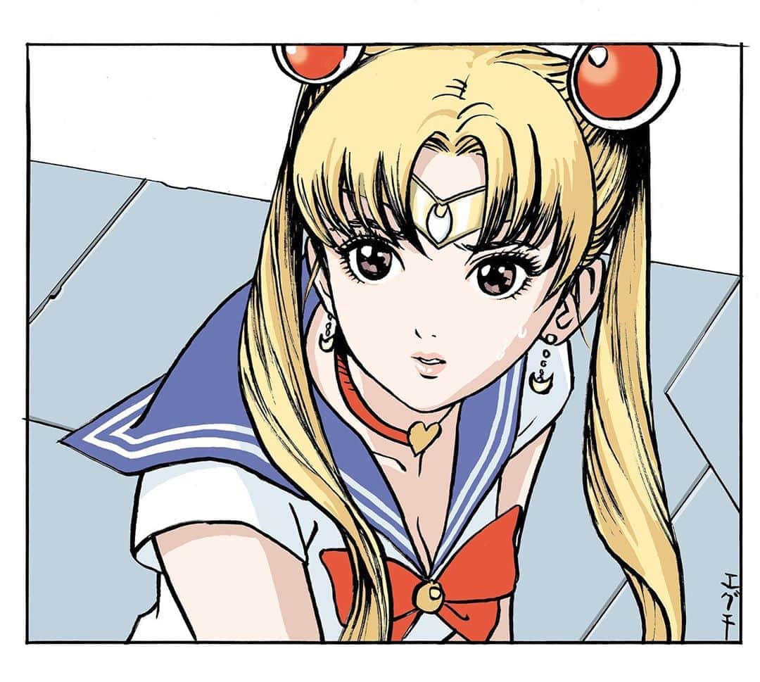 江口寿史のインスタグラム：「#sailormoonredraw」