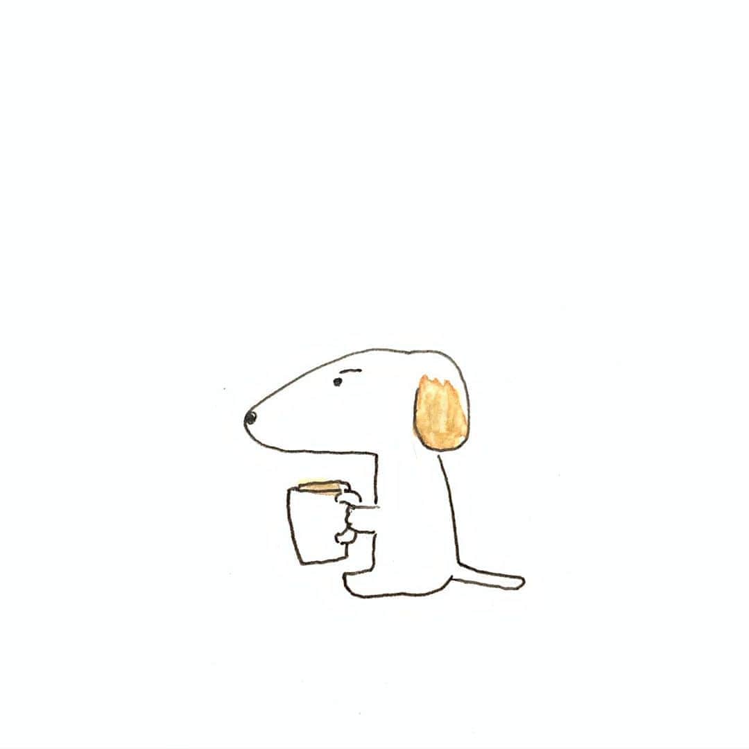 ハルペイさんのインスタグラム写真 ハルペイinstagram コーヒー飲みにくい体型 ダックスフンド Dachshund 短足 うちのまるちゃんはマルックス Harupei ハルペイ Doodle Draw Drawing Illustrator Illustration Japan 絵 雑貨 湘南 イラスト