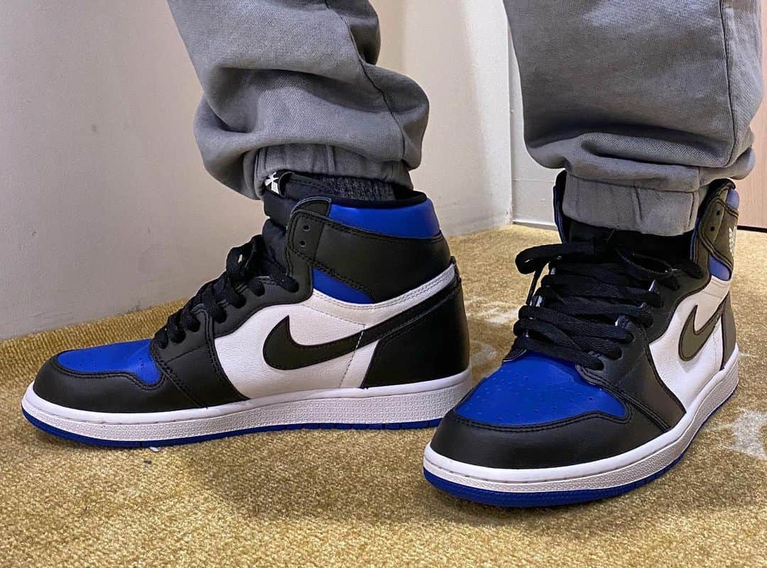 mastasimonのインスタグラム：「My Kick Game !  Royal Blue Settingz !! #nike #aj1 #royaltoe #sneakerhead #kickstagram  #mykicks #sneakergram #stayfresh #スニーカー」