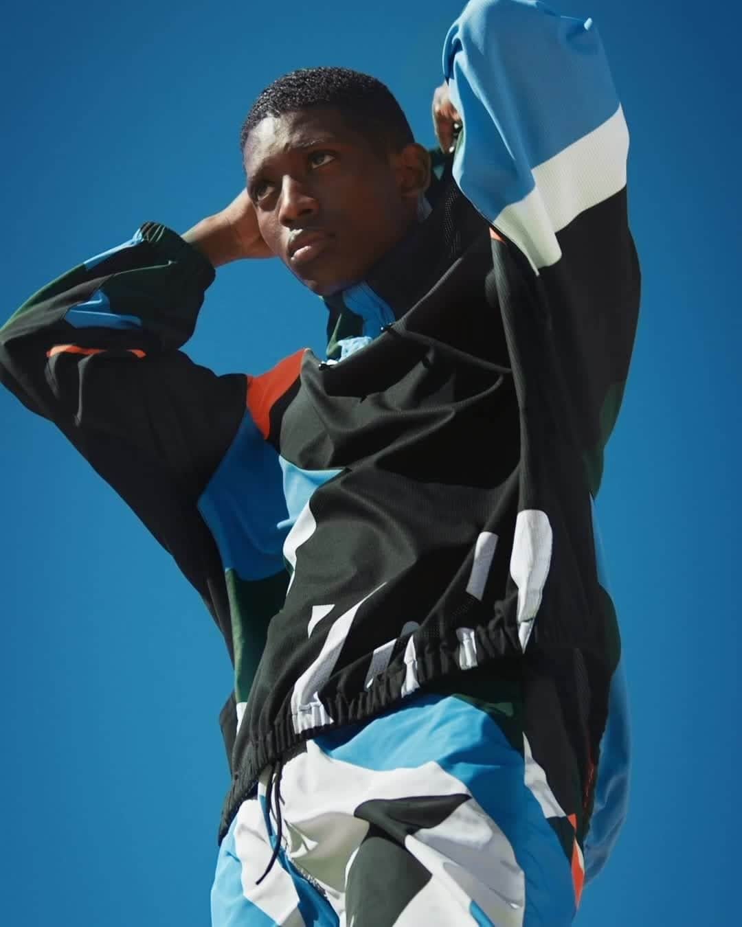 ワイスリーのインスタグラム：「Y-3 AOP Half-zip Jacket.  Y-3 Spring/Summer 2020. --- #adidas #Y3 #YohjiYamamoto」