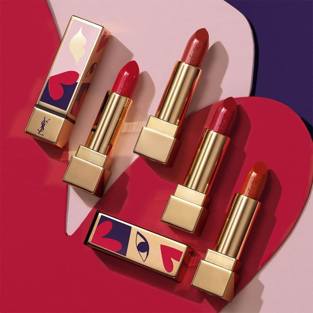 Yves Saint Laurent Beautyさんのインスタグラム写真 - (Yves Saint Laurent BeautyInstagram)「The love shades are back exclusively for 520, in an artful new packaging - celebrating the uniqueness of your love, with an explosion of art.  ROUGE PUR COUTURE in N°110 RED IS MY SAVIOR ROUGE PUR COUTURE in N°114 DIAL R.E.D ROUGE PUR COUTURE in N°119 LIGHT ME RED ROUGE PUR COUTURE in N°120 TAKE MY RED AWAY #yslbeauty #520day #iloveyousopop #rougepurcouture」5月20日 2時22分 - yslbeauty