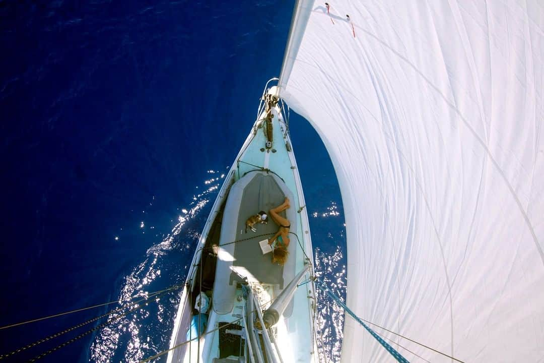 patagoniaさんのインスタグラム写真 - (patagoniaInstagram)「“For most of my adult life, I chose a lifestyle of isolation aboard my sailboat, Swell. At first, solitude and the unknown brought up fears of scarcity and loneliness. But once I got out there, I realized that a slower, more isolated life holds numerous benefits, both for me and the environment.” – @captainlizclark ⁠⠀⁠ ⁠⠀⁠ Read “Self Isolation, Learned From a Life at Sea” by Captain Liz Clark on #thecleanestline. Link’s in bio.」5月20日 3時01分 - patagonia