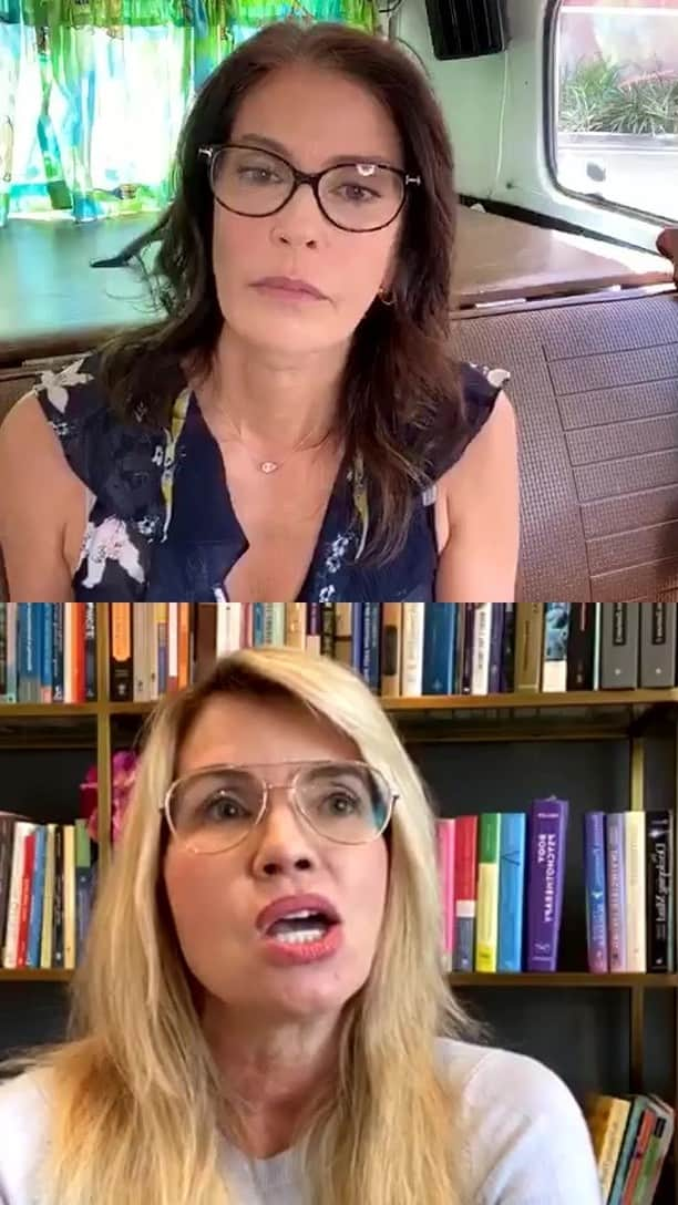 テリー・ハッチャーのインスタグラム：「It’s #mentalhealthawarenessmonth and @drnadinemacaluso is joining me for a much needed discussion on all things anxiety, confidence, and how to have post traumatic growth in these global pandemic times. #fear #anxiety #vulnerability #compassion #empathy #loneliness #vantherapy」