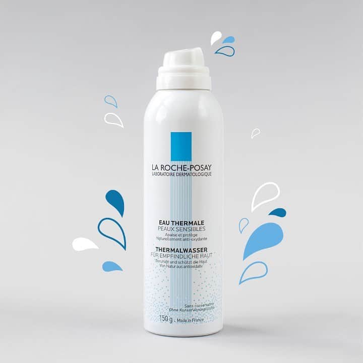 LA ROCHE-POSAY JAPAN ラロッシュポゼのインスタグラム：「. ターマルウォーターはきめ細かく均一なミスト状の肌に優しい感覚の化粧水です。 約28日お使いいただける100gも登場しお手に取りやすくなりました。 . 使い方はとっても簡単✨ 肌から20cmほど離してゆっくりと円を描くようにたっぷりスプレーしてから手のひらで軽くなじませるだけです。 . ✔︎敏感肌の方にも ✔︎赤ちゃんの肌ケアにも ✔︎髭剃り後のケアとして男性にも ✔︎化粧直しの時にメイクの上から . 幅広い用途でみなさんお使いいただけます。 . ターマルウォーターで洗顔後の肌を すこやかにお保ちください。 . 今なら送料無料キャンペーン実施中。 ぜひ公式サイトをチェックしてみてくださいね。 . #ラロッシュポゼ #larocheposay #乾燥肌 #敏感肌  #ツヤ肌  #潤い肌 #敏感肌対策 #スキンケア #低刺激 #低刺激設計 #敏感肌コスメ #ドクターズコスメ #美肌ケア #保湿ケア #スキンケアマニア #自分磨き #ライフスタイル #美容好きさんと繋がりたい #おすすめコスメ #スキンケア購入品 #スキンケア好きさんと繋がりたい #肌活 #肌ケア #キレイになりたい #肌荒れ対策 #美容マニア  #美肌づくり #キレイになりたい #自分へのご褒美 #コスメマニア」
