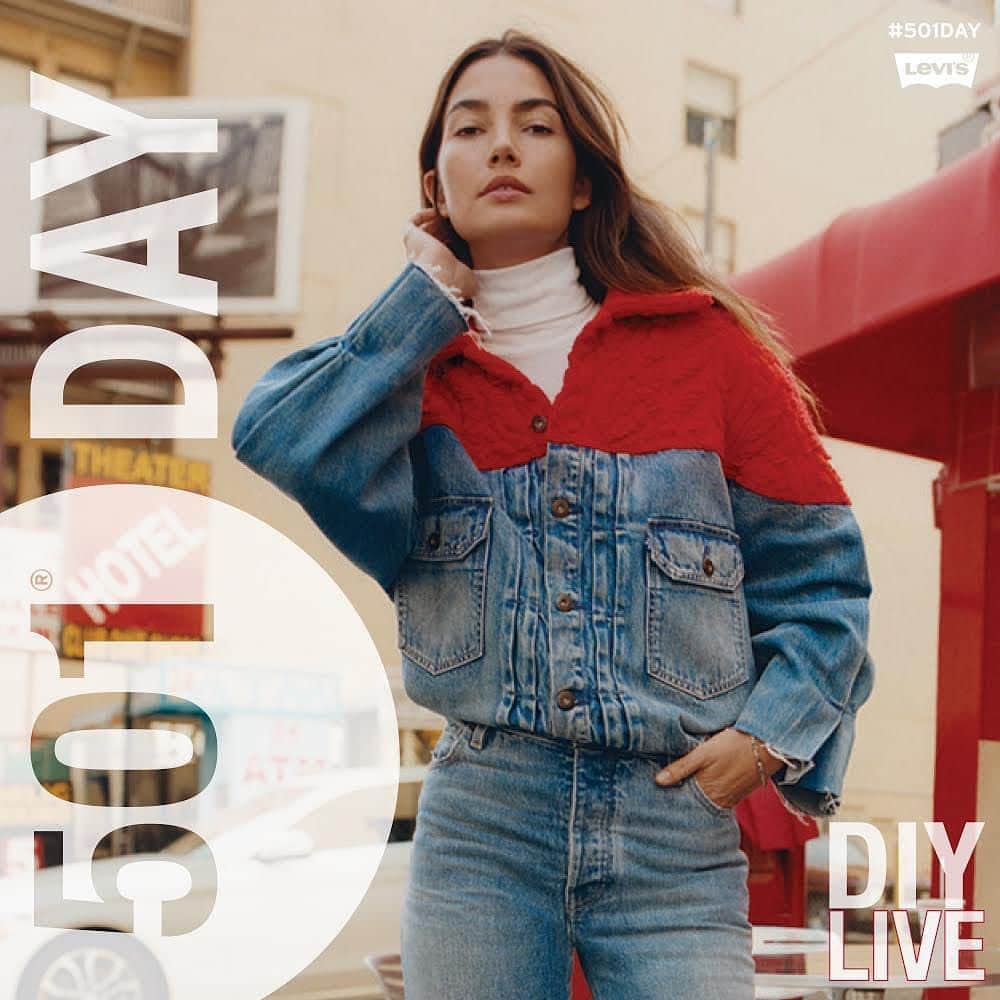 リリー・オルドリッジさんのインスタグラム写真 - (リリー・オルドリッジInstagram)「Tune in TODAY! I'll be doing a LIVE DIY session with @Levis and one of their master tailors at 2:00pm PST for #501Day! Tune in and learn how to Hand Embroider and make your own 501 cutoffs 👖 As part of my appearance, I will be making a donation to @nokidhungry who are providing children out of school with meals during this time ❤️🙏🏽」5月20日 11時00分 - lilyaldridge