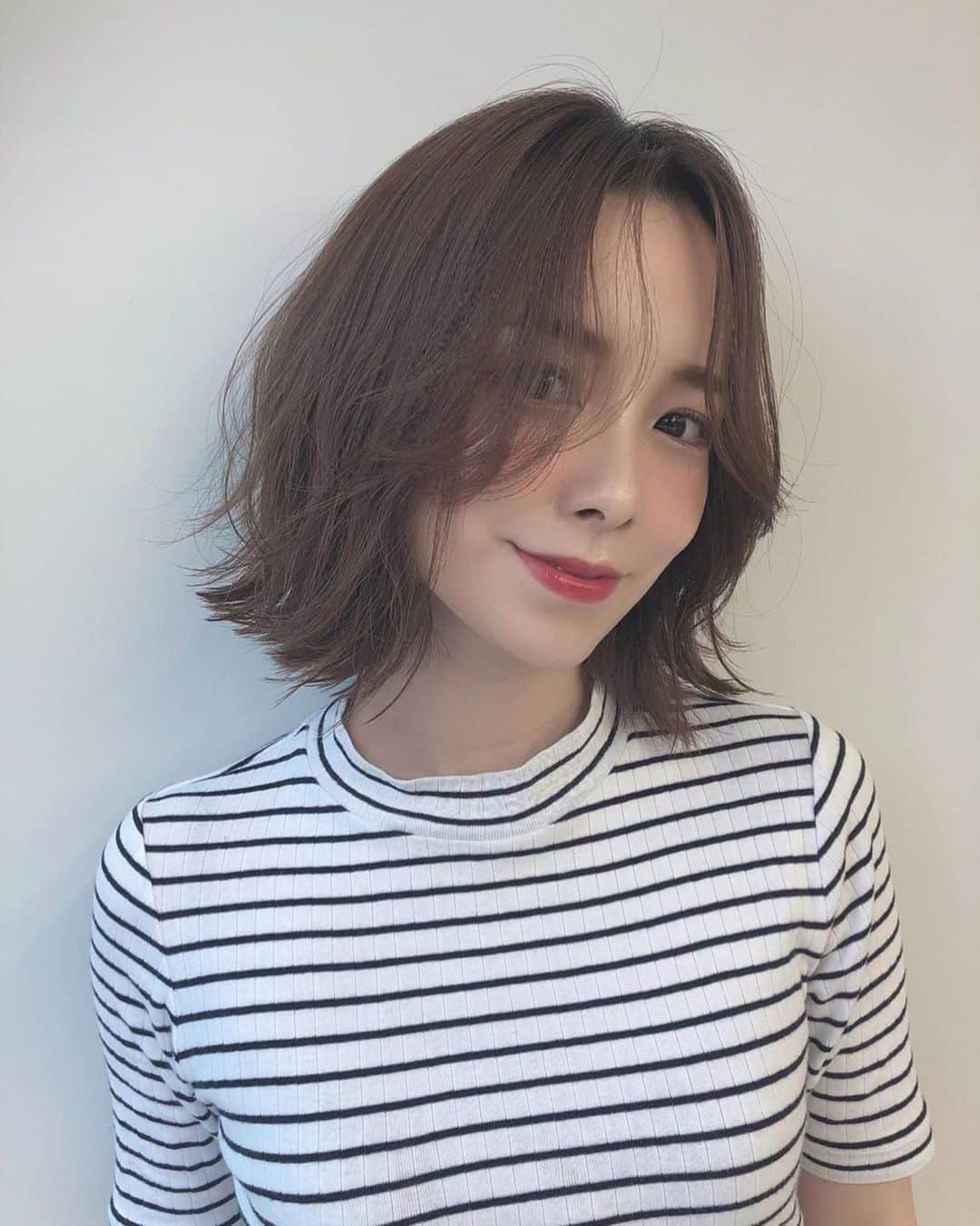 黒澤詩音のインスタグラム：「*﻿ ﻿ new my hairstyle ✂︎﻿ ﻿ STAR TOKYO ★ by k-two  @yoshihara69jun ﻿ ハンサムになれましたでしょうか。﻿ ﻿ #hair #haircut #hairstyle #アナウンサー #ボブ #ヘア」