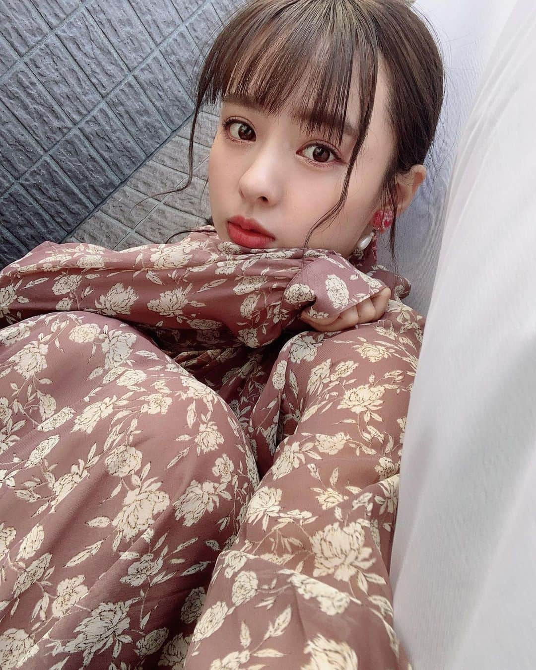 山田菜々さんのインスタグラム写真 - (山田菜々Instagram)「お気に入りのワンピース☺︎ @eclin_official  たまにはいいよね、ピンクも♡ 全身でとれないのが残念すぎる..！」5月20日 17時10分 - tannana.yamada