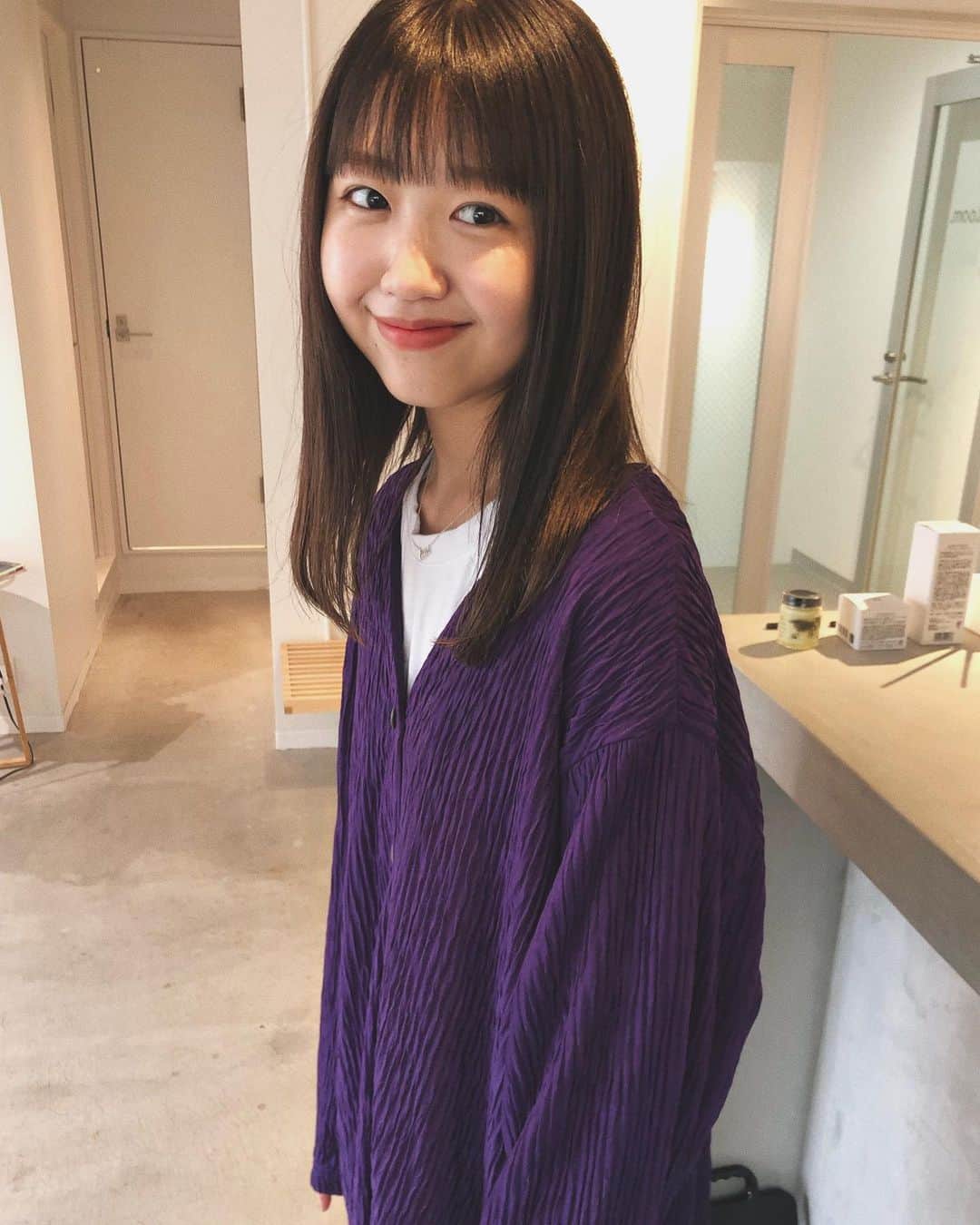 カワシリアツシのインスタグラム：「れいなちゃん☺︎ お肌ゆで卵🥚」