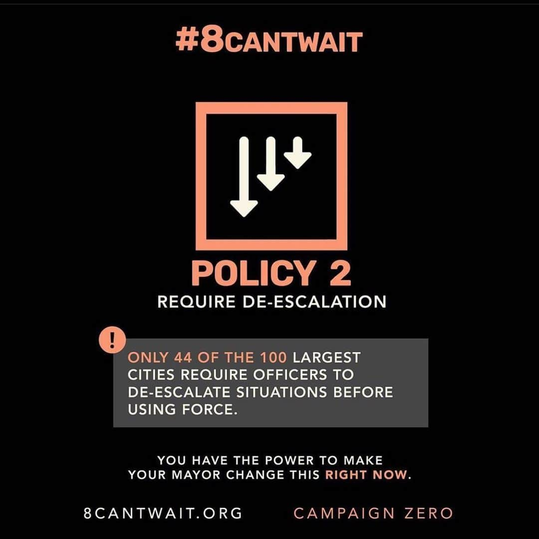 シャンテル・ヴァンサンテンさんのインスタグラム写真 - (シャンテル・ヴァンサンテンInstagram)「Call to action!! Visit 8cantwait.org @campaignzero to learn more but it’s time to pick up the phone and call your mayor. We need these 8 life saving policies adopted NOW! Change on their part MUST happen #8CantWait these 8 policies can reduce violence by 72% ... we must work to END POLICE VIOLENCE.」6月4日 12時42分 - therealshantel