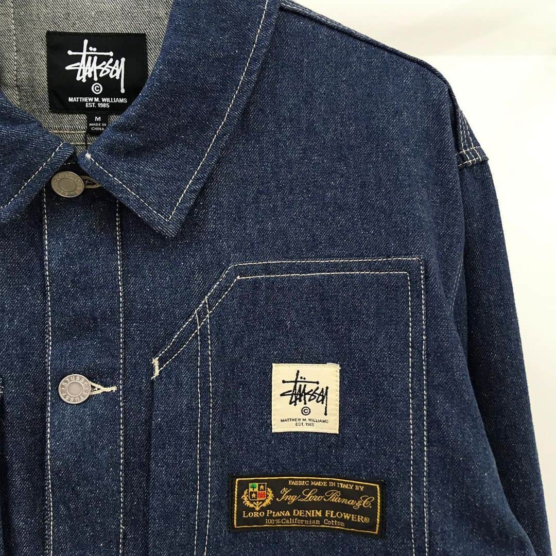 のインスタグラム：「Matthew M. Williams ( 1017 ALYX 9SM ) × STUSSY Collaboration will be releasing on 5th Jun. . ▪︎DENIM JACKET in Loro Piana Denim Flower . #alyx #alyxstudio #1017alyx9sm #matthewwilliams #nickknight #showstudio #newcollection #military #mackintosh #nike #nikemmw #uk #dior #diorhomme #streetfashion #streetstyle #streetwear #cobrabuckle #eliminator #tokyo #daikanyama #instafashion #instastyle #mensfashion #menswear #stussy #collaboration」