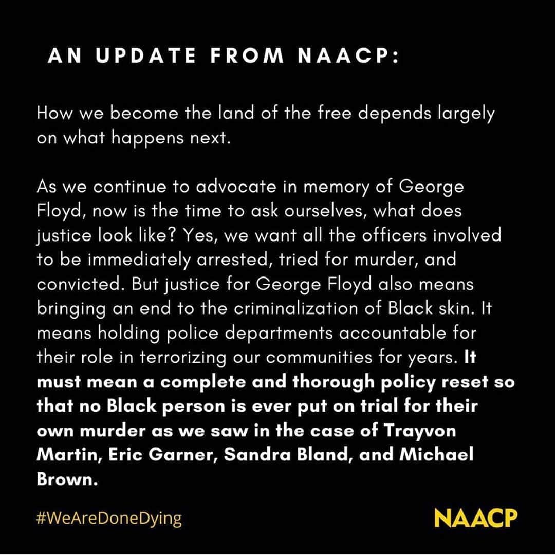 ダヴ・キャメロンさんのインスタグラム写真 - (ダヴ・キャメロンInstagram)「to the people that say protesting doesn’t work: the charges against Derek Chauvin have now been increased to 2nd degree murder, and all officers present that day have been charged and arrested for the murder of George Floyd. this is a victory. THIS IS NOT ENOUGH. we need them to be convicted. it’s our job as the PEOPLE to demand the country and the legal system and the JUSTICE that we deserve! that we claim to be built on! this is not their country to run and dictate, it is ours to rise up and fix. we will not buckle under fear tactics and manipulation, we will fight for what we know is right. this is the system that arrested THOUSANDS of innocents, because they refused to arrest 4 of their own guilty. remember: the officers who murdered Breonna Taylor have yet to be arrested or charged !! keep going!! something you can do right now: swipe thru and contact (or post and tag) @mayorofla to demand these very specific and reasonable requests! we need change on a federal level! #protectblacklives #amplifymelanatedvoices #justiceforgeorgefloyd」6月4日 6時34分 - dovecameron