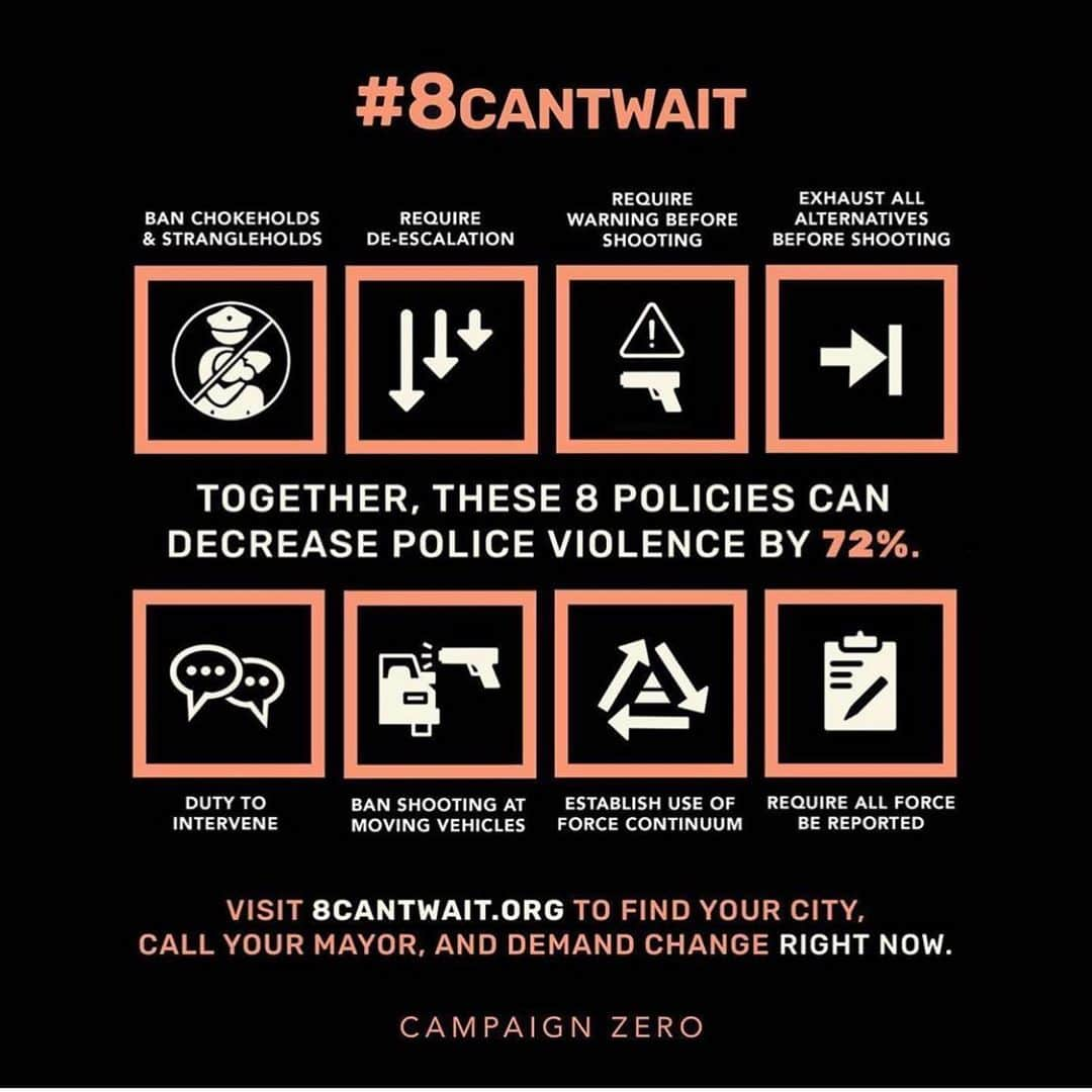 アナベル・ウォーリスさんのインスタグラム写真 - (アナベル・ウォーリスInstagram)「Today @campaignzero has launched  #8cantwait a list of 8 policies that can help reduce police violence. These policies are easy to implement and understand. Most importantly they will help save lives. Please support #8cantwait and inform yourselves, so you can help implement a much needed change, in this country, and all over the world. @campaignzero  Link to website in bio. All my love ❤️」6月4日 7時42分 - annabellewallis