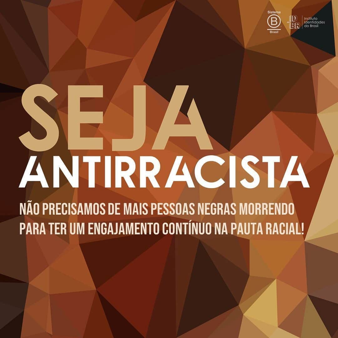 フェルナンダ・リマさんのインスタグラム写真 - (フェルナンダ・リマInstagram)「Não precisamos de mais pessoas negras morrendo para ter um engajamento contínuo na pauta racial. ⠀ Pratique o antirracismo e assuma o seu compromisso. Faça parte do manifesto Seja Antirracista. ⠀ Criado pelo @id_br em parceria com o @sistemabbrasil, o manifesto pretende incentivar que pessoas e empresas assumam publicamente o compromisso de agir de forma efetiva pela igualdade racial. Vem com a gente? ⠀ Acesse o link no story e assine o manifesto. Seja antirracista, diga sim à igualdade racial. #SejaAntirracista #SimaIgualdadeRacial #BlackLivesMatter #VidasNegrasImportam」6月4日 10時49分 - fernandalima