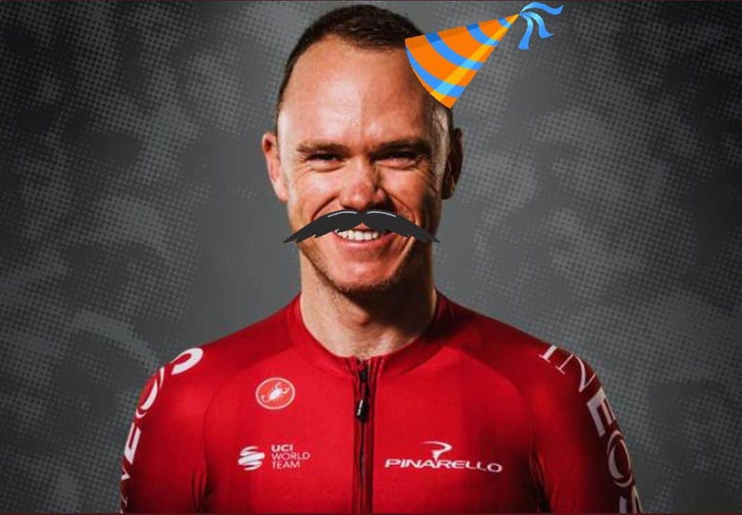 マーク・カヴェンディッシュのインスタグラム：「Happy Birthday to the absolute legend @chrisfroome!! Have a good one mate 👊」