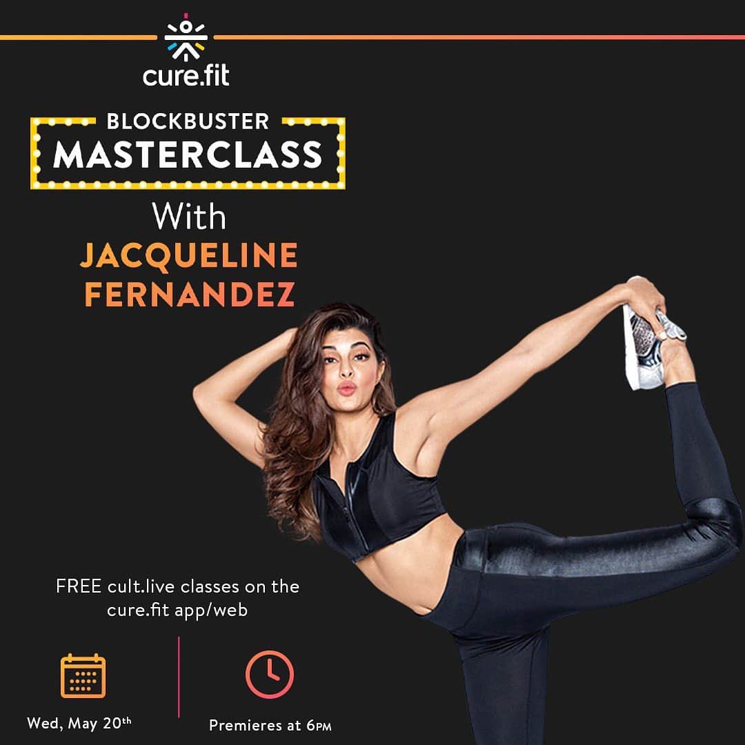 Jacqueline Fernandezさんのインスタグラム写真 - (Jacqueline FernandezInstagram)「Catch my first ever Cult.live session on the Cure.fit app! Add a "Kick" to your workouts with me! . . . Join my Blockbuster Masterclass for Free, starting at 6 PM today! Only on the Cure.fit app! . . . @becurefit #Cultlive #BeBetterEveryDay #Workout #Motivation #Masterclass」5月20日 19時35分 - jacquelienefernandez