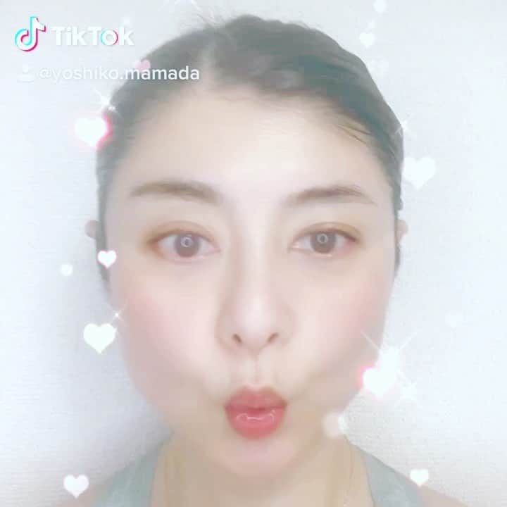 間々田佳子のインスタグラム：「スゴイわね…#tiktok どこまでが自分の顔か分からなくなるわ…苦笑🤣#間々田佳子 #コアフェイストレーニング」