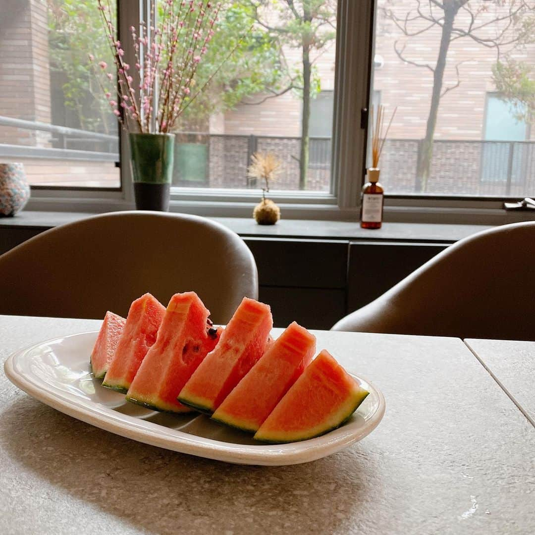 西山美希子さんのインスタグラム写真 - (西山美希子Instagram)「スイカ🍉ちゃん。夏が恋しい」5月20日 20時41分 - mariaclove