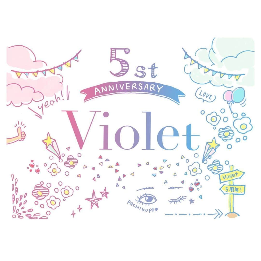 前原穂高のインスタグラム：「SNSを投稿しなくなって1ヶ月以上たってしまいました😭 今日はViolet5周年の日 これは流石に投稿するよね🙌 投稿する画像もなんにも準備してなかったから自分で手書きで書いてみた。  こんな世の中ですが、みんなで力を合わせて頑張っていきましょ😍 次は10周年を今より成長して迎えられるように頑張ろーっと。 ㅤㅤㅤ #5周年 #もう5年もたったのか… #美容室Violet #美容師 #表参道  #栄 #横浜 #美容室 #表参道美容室 #横浜美容室 #栄美容室 #ヘア #人気ヘアスタイル #ヘアスタイル #ヘアアレンジ #ヘアカラー #ヘアメイク #ヘアカタログ #hair #hairstyle #髪型 #あざと毛 #ほだかっと #ほだからー #前原穂高 @violet_hairsalon」