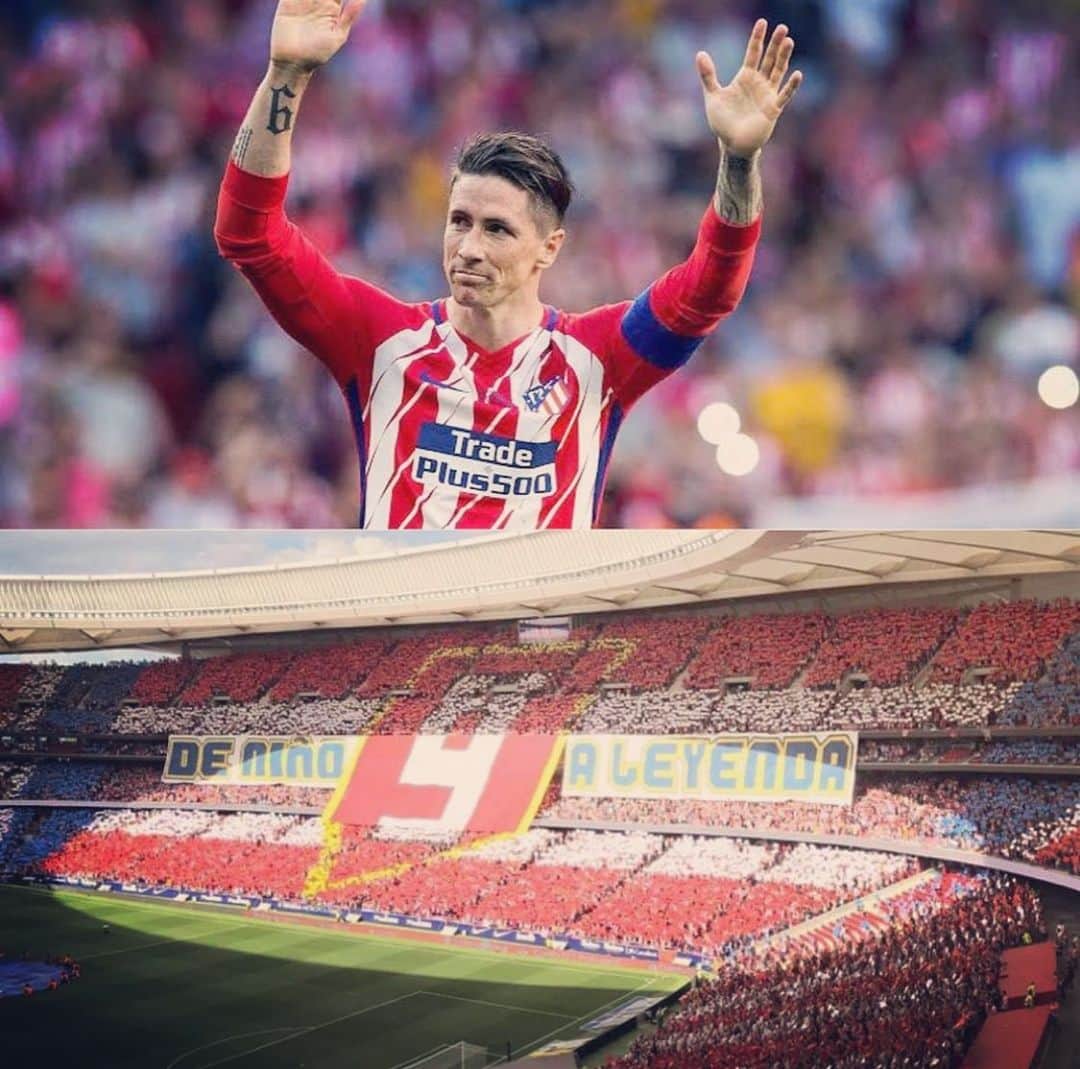フェルナンド・トーレスのインスタグラム：「El día que nunca quise que llegara, se convirtió en uno de los más felices. Eternamente agradecido @atleticodemadrid #2yearsago」