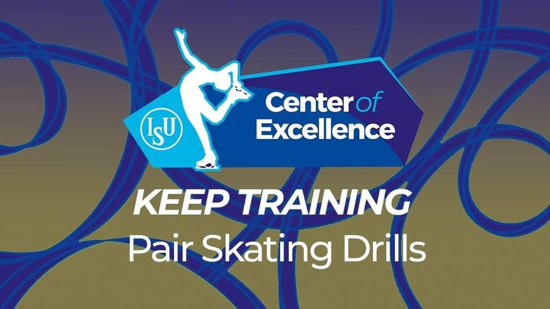 のインスタグラム：「🏋️ Today on "Keep Training" we focus on Pair Skating skills with Ondrej Hotarek and the coaches of Ice Lab! No pair needed, but you will need two chairs, a heavier weight and an elastic band. Participate on the "Skating ISU"  YouTube channel now or later! Link in our stories!  #UpAgain #StayHome」